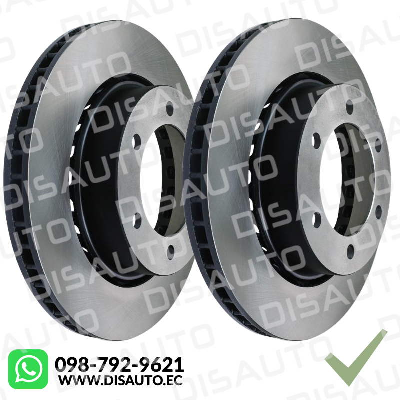 Kit Discos Frenos (Delanteros)Toyota New Hilux 2.4 2.7 2.8 Revo 4X4 2021-2024 (319mm - 6 Huecos)