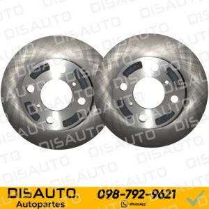 KITX2 DISCOS DE FRENOS (DELANTEROS) KYC V3 VAN 2023+ (232MMX60X45X27) 4 HUECOS