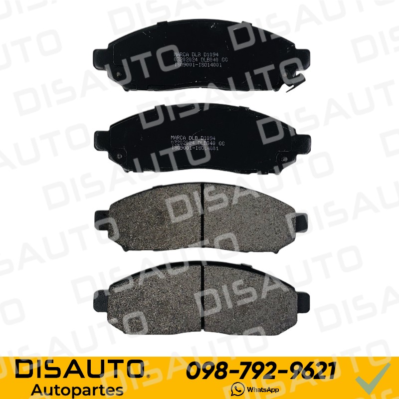 JUEGO Pastillas de Freno (D) Nissan Navara 2010+ Frontier 2006 Patrol 2005