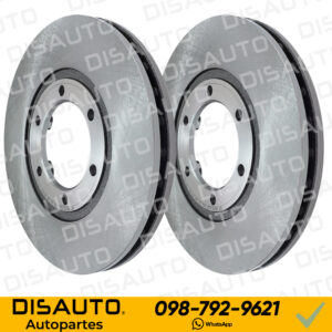 DISCOS DE FRENOS (DELANTEROS) MAZDA B2600 2.6 INYECCION 1997-2006 (6 HUECOS)