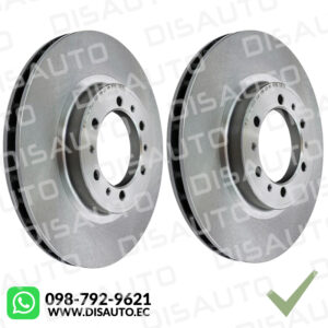 KITX2 DISCOS DE FRENOS (DELANTEROS) KIA RIO II STYLUS 2004-2013 (V-D)