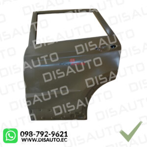Puerta Lateral Posterior Derecha Jetour X70 1.5 2021+