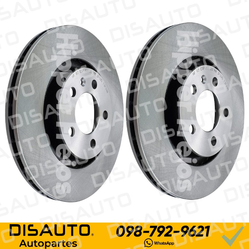 KITX2 Discos de Frenos (Delanteros) VOLKSWAGEN VW GOLF 2.0 1999-2014 POLO CLASSIC DESDE 2002, JETTA 1999-2004, FOX 1.6