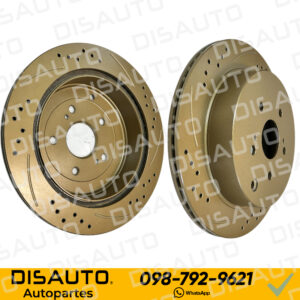 KITX2 Discos de Frenos Deportivos (Posteriores) Toyota Corolla 1.6 TM 2004-2008