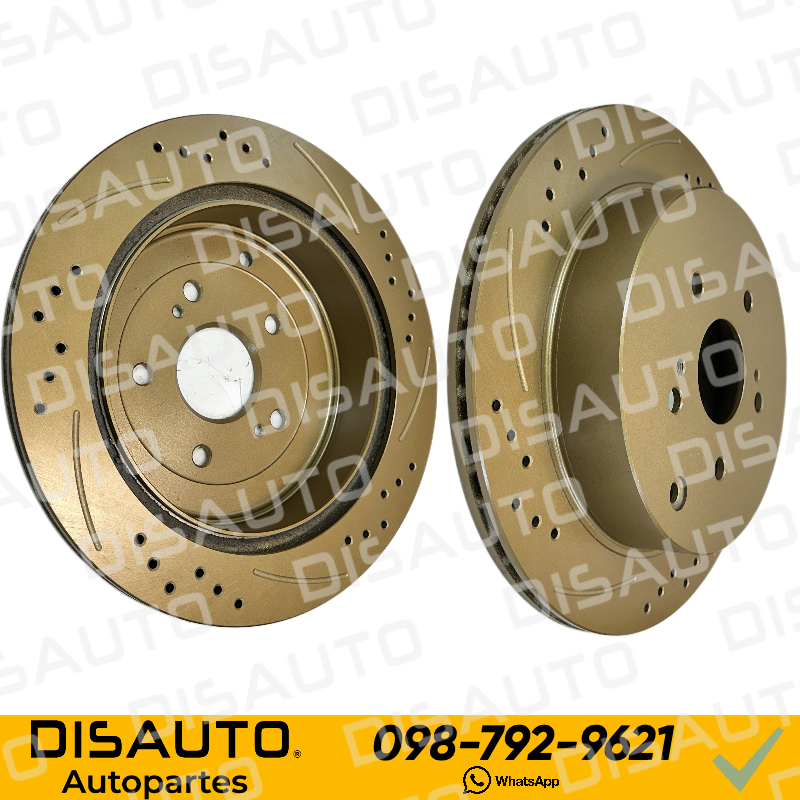 KITX2 Discos de Frenos Deportivos (Posteriores) Toyota Corolla 1.6 TM 2004-2008