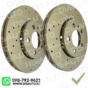 Discos de Frenos Deportivos Hipper Ventilados Volkswagen VW Polo, Golf 2002-2005 (256MM) (KITX2)