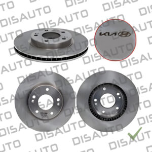 KITX2 DISCOS FRENOS (DELANTEROS) ORIGINALES HYUNDAI TUCSON STD 2004 al 2012, KIA SPORTAGE ACTIVE LX G4GC 2006 al 2017