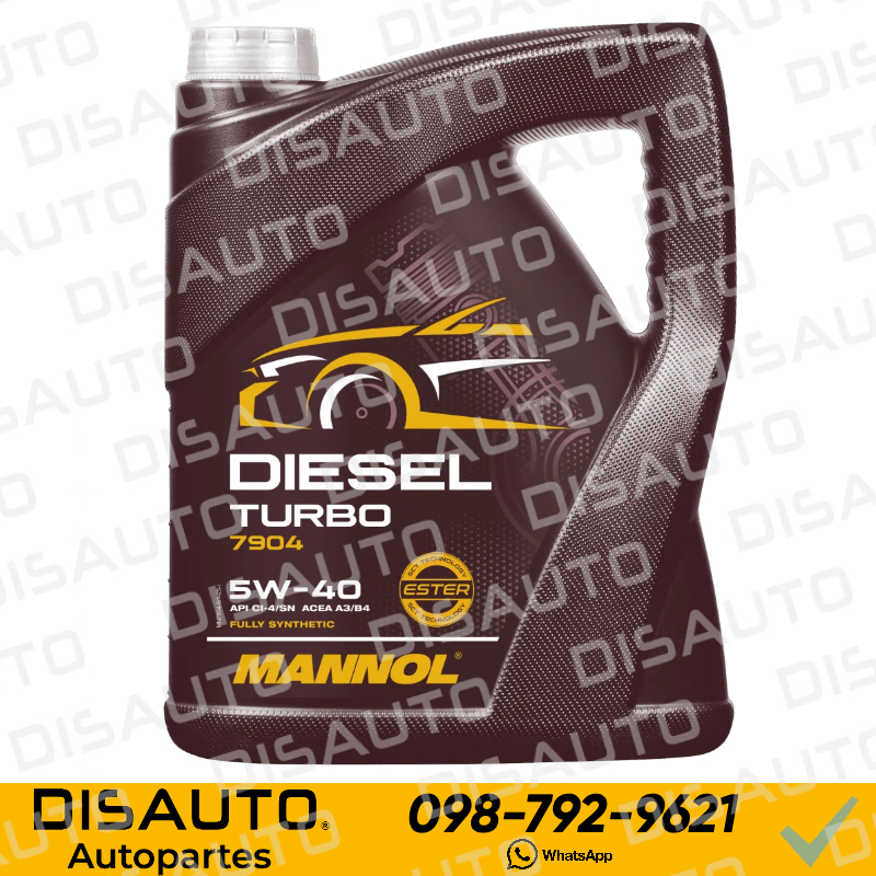 Mannol Diesel Turbo 5W40 Full Sintetico (5 Litros)