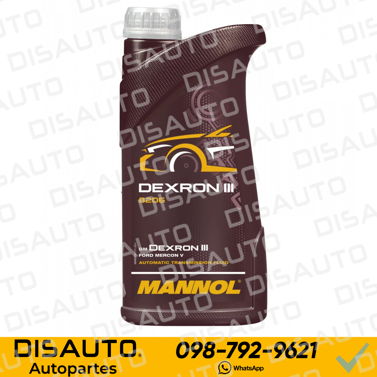Mannol Automatic Plus Aceite Hidraulico Caja Automatica ATF GM Dexron III, Ford Mercon V (Litro)