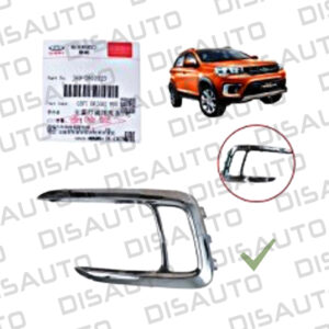 Bisel Cromado Delantero Inferior Izquierdo Chery Tiggo 2 1.5L 2018 al 2021