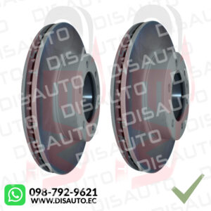 Kit Discos de Frenos (Korea) (Delanteros) JAC T8 HFC1037 (320MM-6 HUECOS)