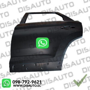 PUERTA POSTERIOR (IZQUIERDA) LH DFSK GLORY 560 1.8L 2021 EN ADELANTE (CON HUECOS PARA MOLDURA)