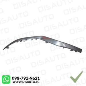 MOLDE CROMADO (IZQUIERDO) DE GUARDACHOQUE DELANTERO CHERY TIGGO 7 PRO 1.5 2022+