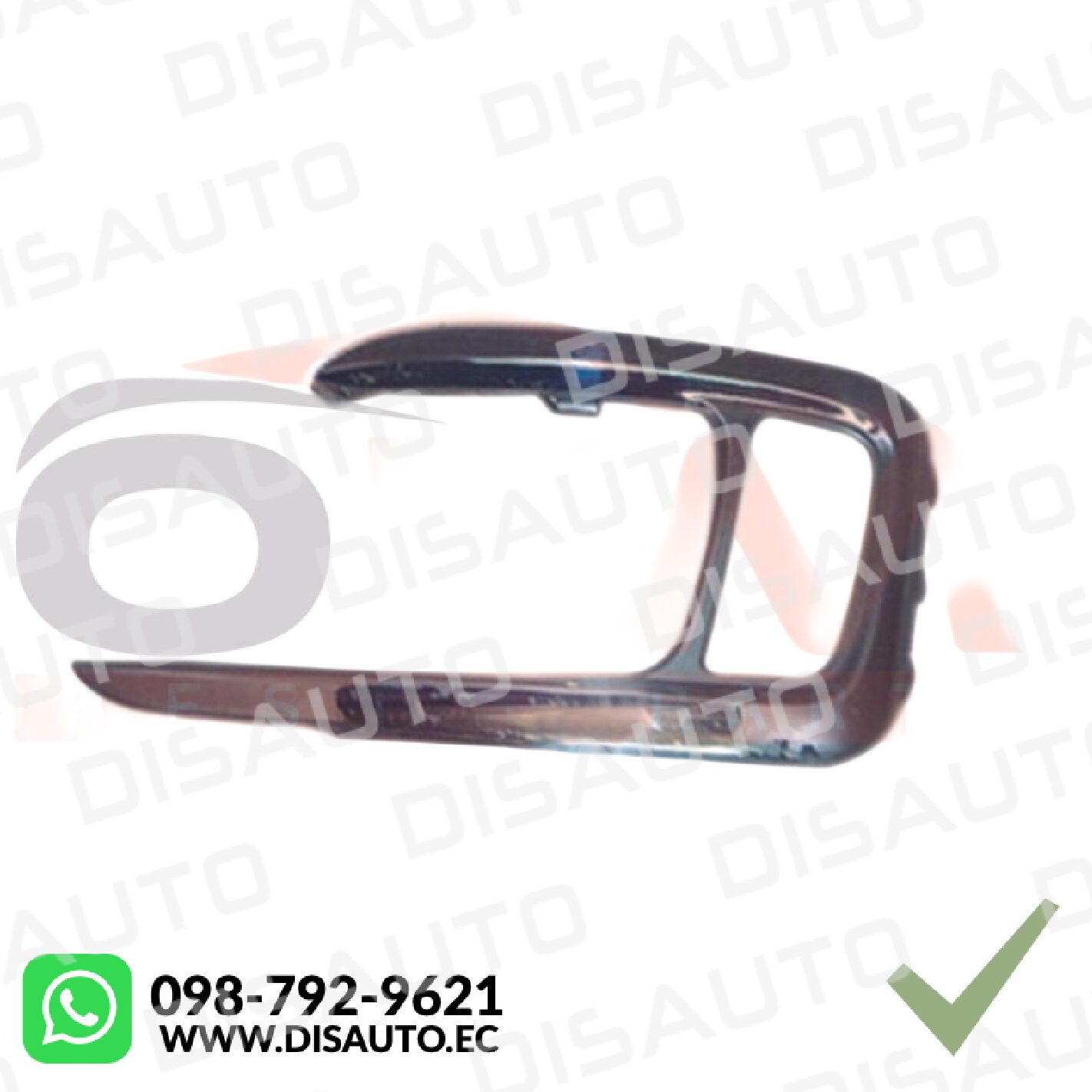 BISEL TAPA NEBLINERO (IZQUIERDO) CHERY TIGGO 2 1.5L 2017-2022 LH NIQUELADO