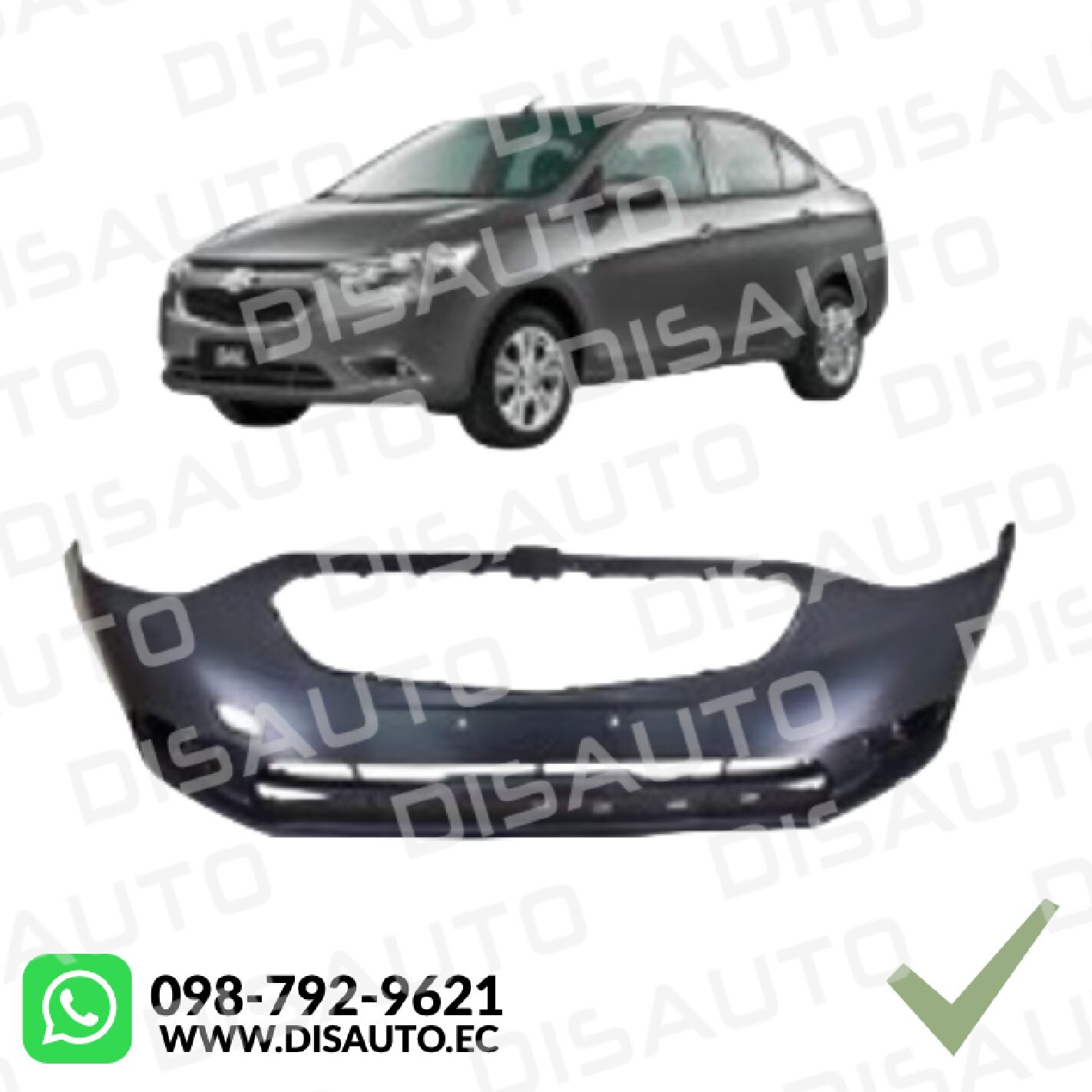 Guardachoque (Delantero) Chevrolet New Sail 1.5 Sedan 2018 al 2022