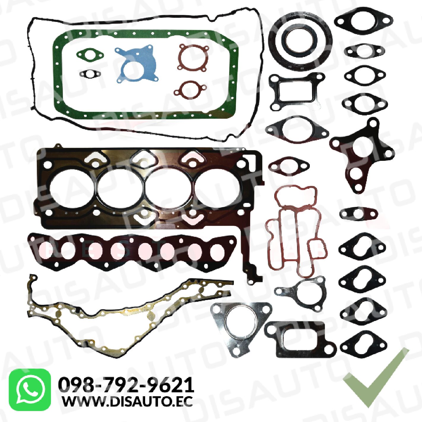 JUEGO DE EMPAQUES MOTOR JAC T6 2.0T DIESEL 2018+