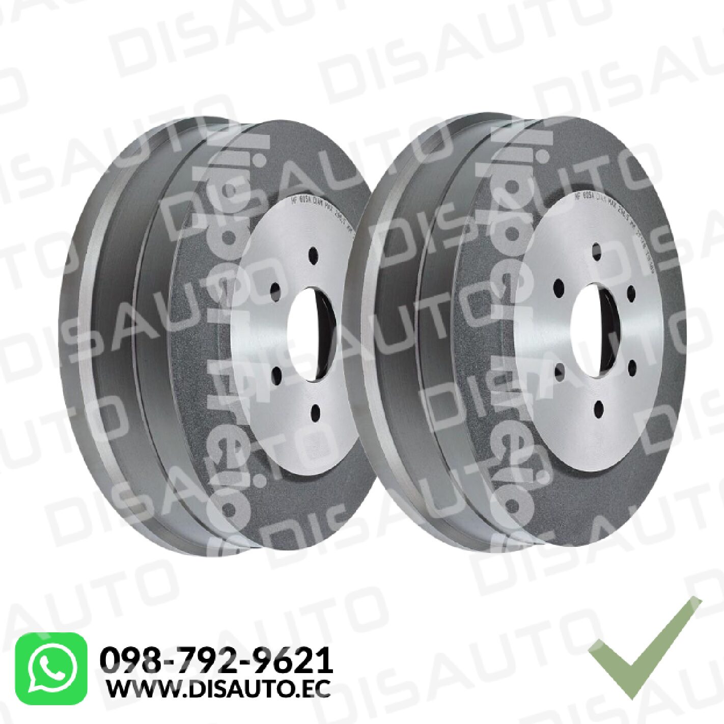 TAMBORES DE FRENOS (POSTERIORES) (KITX2) NISSAN FRONTIER 2.5L LE SE SEL 2007+ 4X4