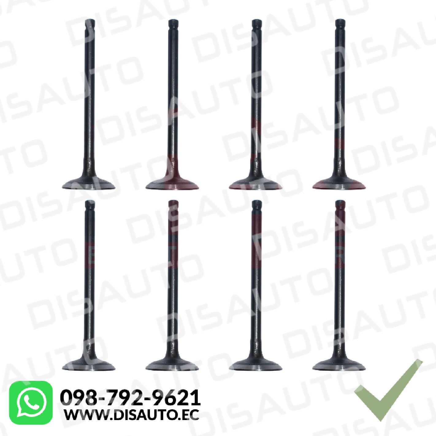 JUEGO VALVULAS DE ESCAPE JAC T6 2.0T DIESEL 2018+