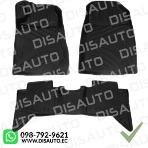 MOQUETAS PLASTICAS TERMOFORMADAS WEATHER TECH 3D CHEVROLET D-MAX D/C RT50 CRDI 2014 al 2017 (3 PIEZAS)