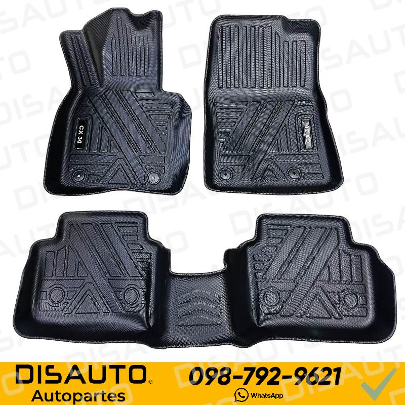 MOQUETAS TERMOFORMADAS 5D WEATHER TECH MAZDA CX-30 CX30 2022-2023 (3 PIEZAS)