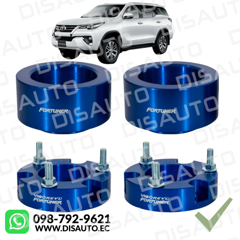 KIT DE ELEVACION ALZAS DE SUSPENSION TOYOTA FORTUNER (SEGUNDA GENERACION) 2015-2026 (32MM)