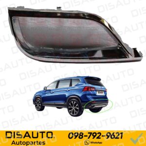 MOLDURA SALIDA ESCAPE DE GUARDACHOQUE (POSTERIOR) IZQUIERDO DFSK SX5 2021 EN ADELANTE