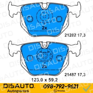 Juego Pastillas de Frenos (POSTERIORES) BMW SERIE 3 X3 E83 2003+ BMW X5 2000+ BMW E46 1998+