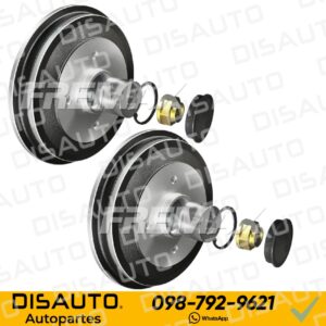 KITX2 Tambores de Frenos (Posteriores) CITROEN C-ELYSEE 1.6 2012 en adelante (INCLUYE RODAMIENTOS)