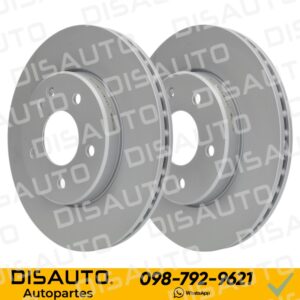 KITX2 DISCOS DE FRENOS (DELANTEROS) MERCEDES BENZ W202 C220 1995 (5H 284MM) W202 C180 C200 C230