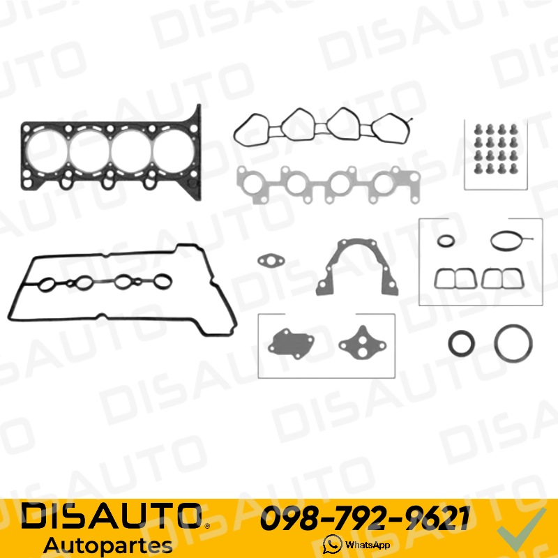 JUEGO DE EMPAQUES DE MOTOR (GRAFITO) CHEVROLET SPARK GT 1.2L 16V 2011-2017, BEAT 1.2L 2018-2019