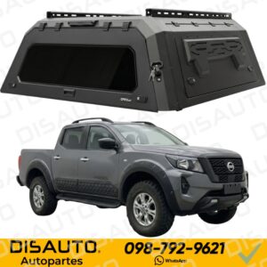 CASETA PARA BALDE NISSAN FRONTIER DOBLE/CABINA 2019-2025 ) NEGRO METALICO