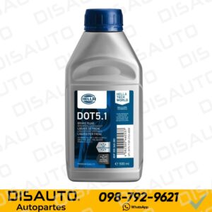 LIQUIDO DE FRENO ALTO RENDIMIENTO DOT5 (COLOR AMBAR) HELLA